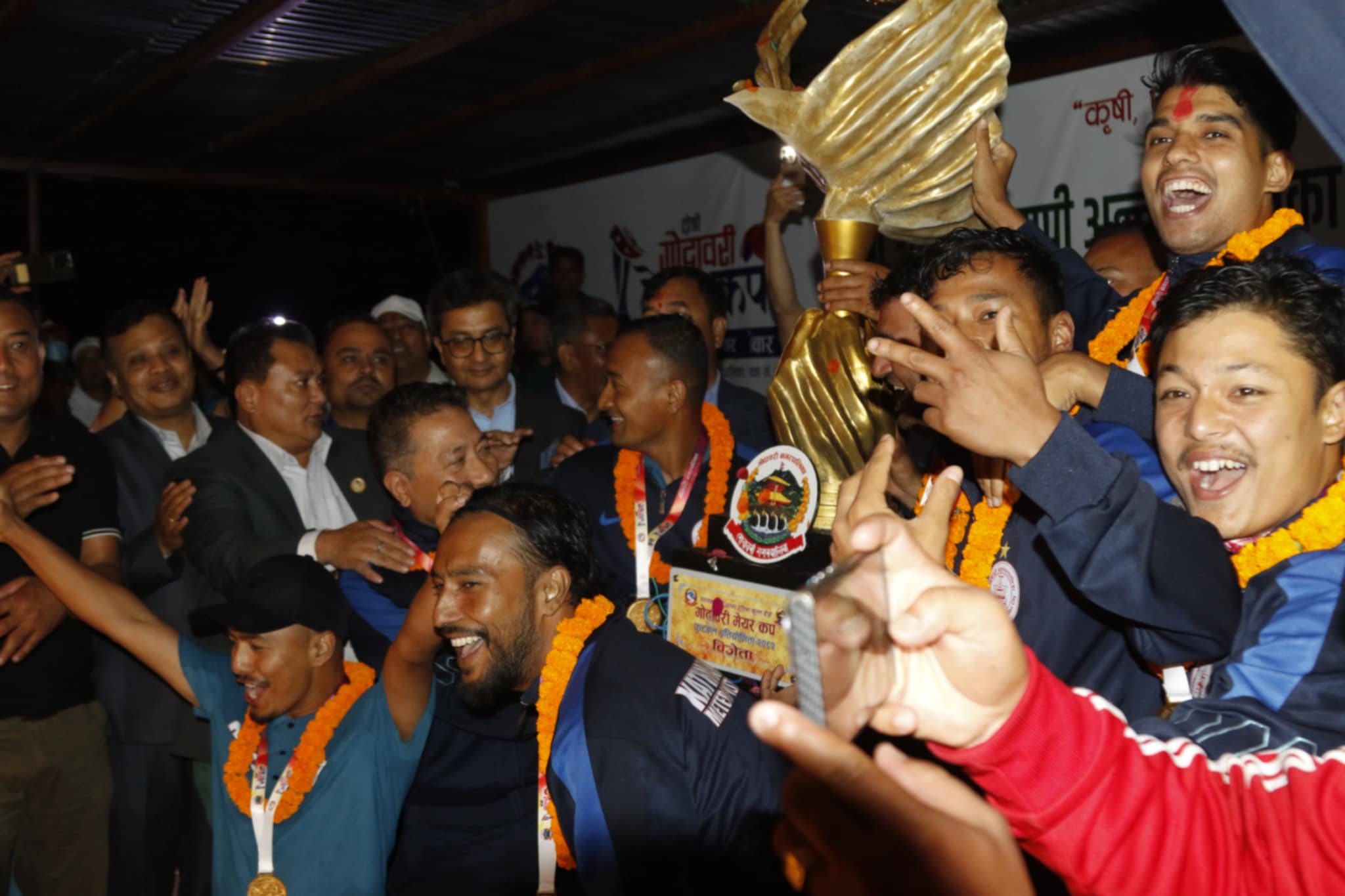 उपत्यकाव्यापी अन्तरपालिका खुला मेयर कप फुटबलको उपाधि काठमाडौँलाई