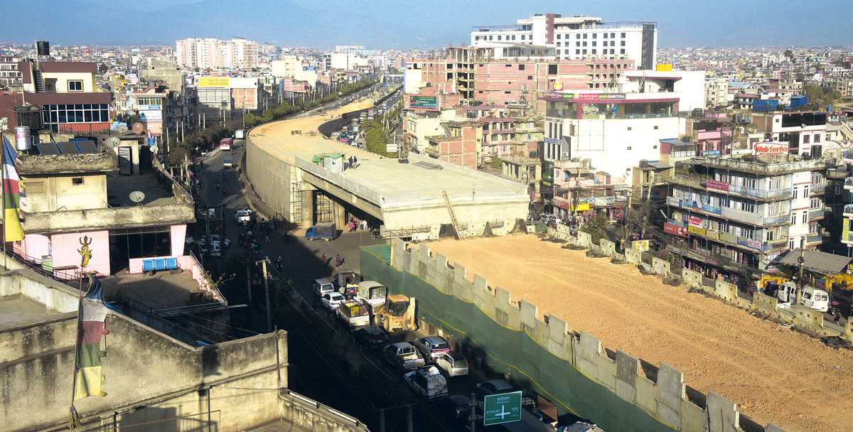 ग्वार्को ओभरपास वर्षात्ले नरोके जेठभित्रै सवारी सञ्चालन हुने