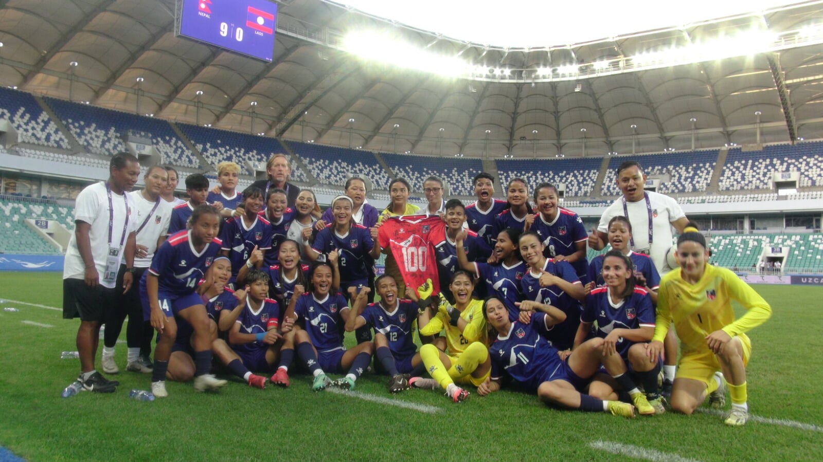 नेपालसँग लाओस ९ गोलको फराकिलो अन्तरले पराजित