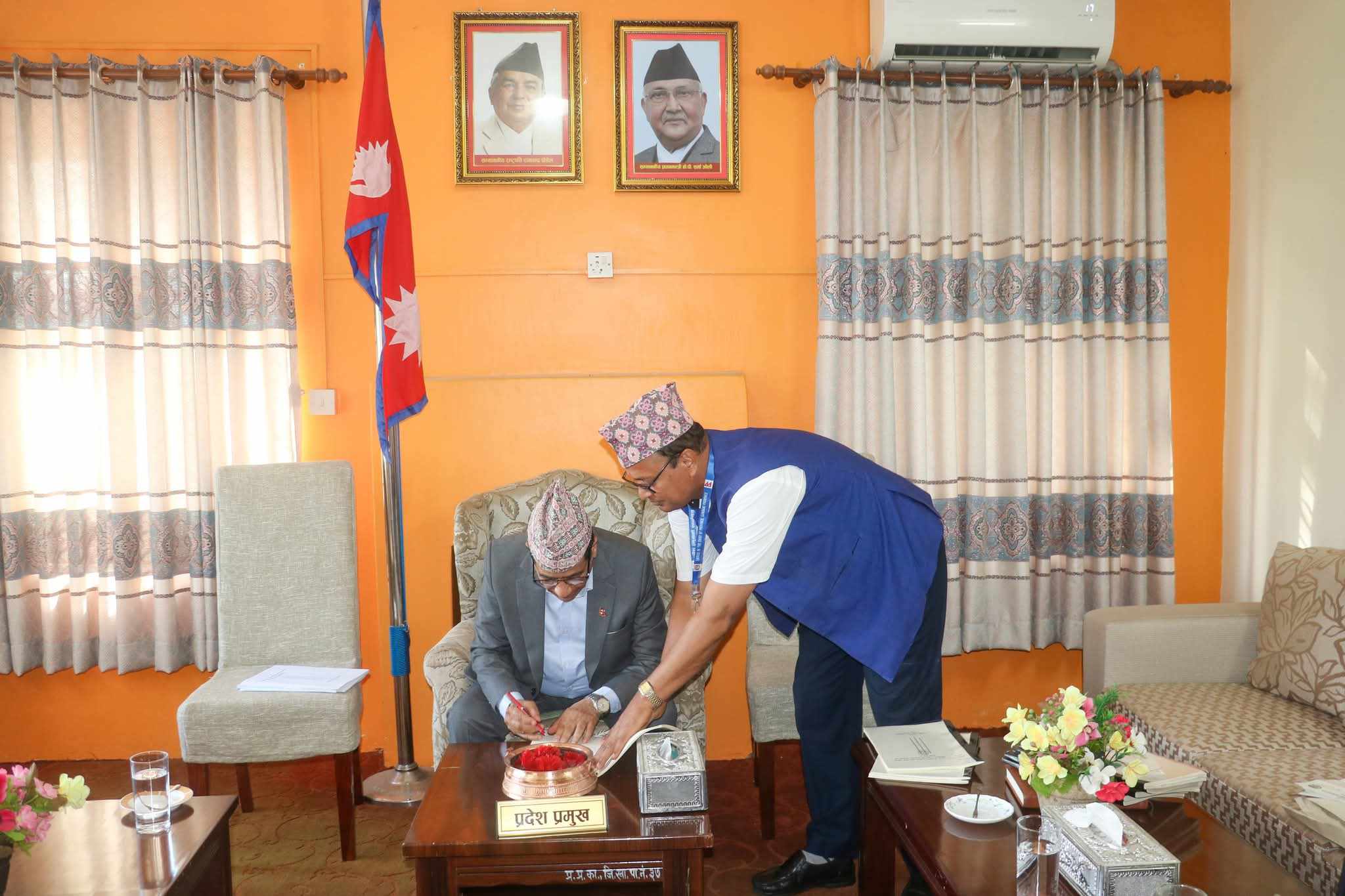 गण्डकी प्रदेश प्रमुखद्वारा दुई ओटा विधेयक प्रमाणीकरण