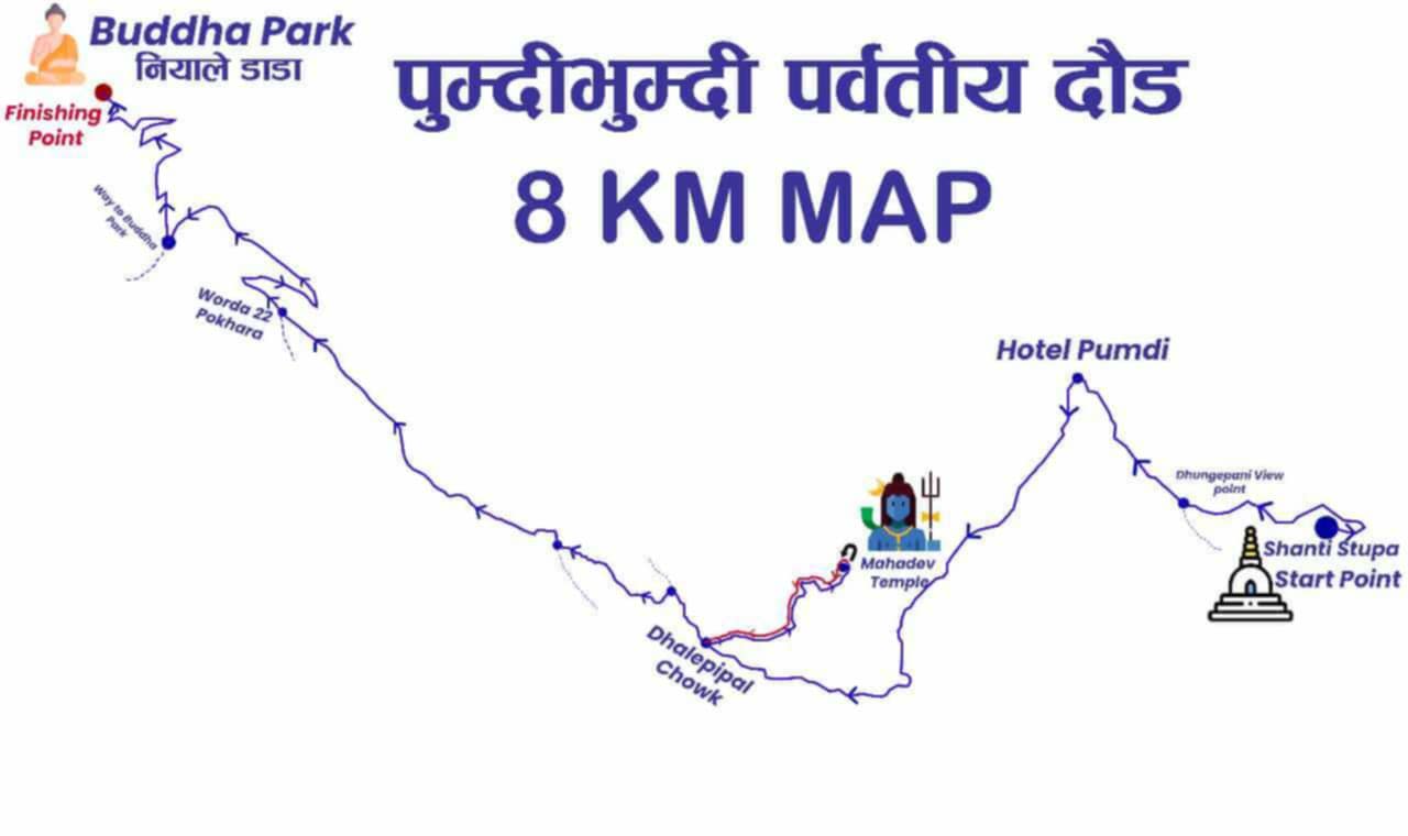 पुम्दी–भुम्दीमा असोज पहिलो साता दोस्रो पर्वतीय दौड हुँदै