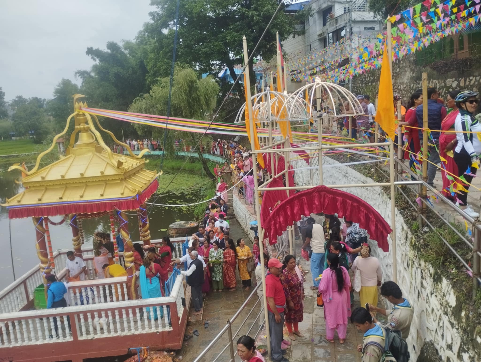 धापाखेलको नागदहमा नाग पञ्चमी मेला