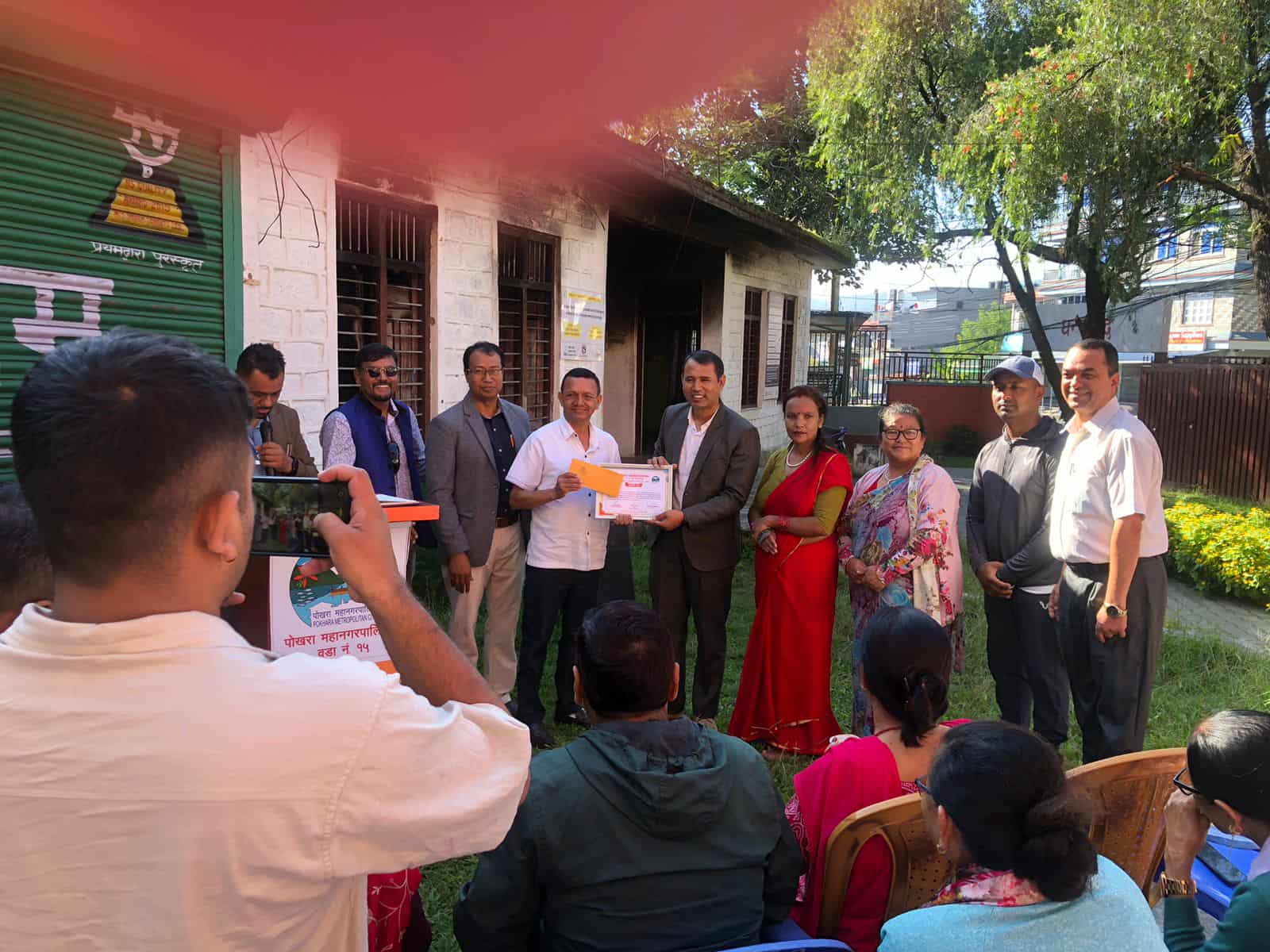 खरानी टक्टक्याउन सहयोग गर्ने सङ्घसंस्था तथा व्यक्ति सम्मानित