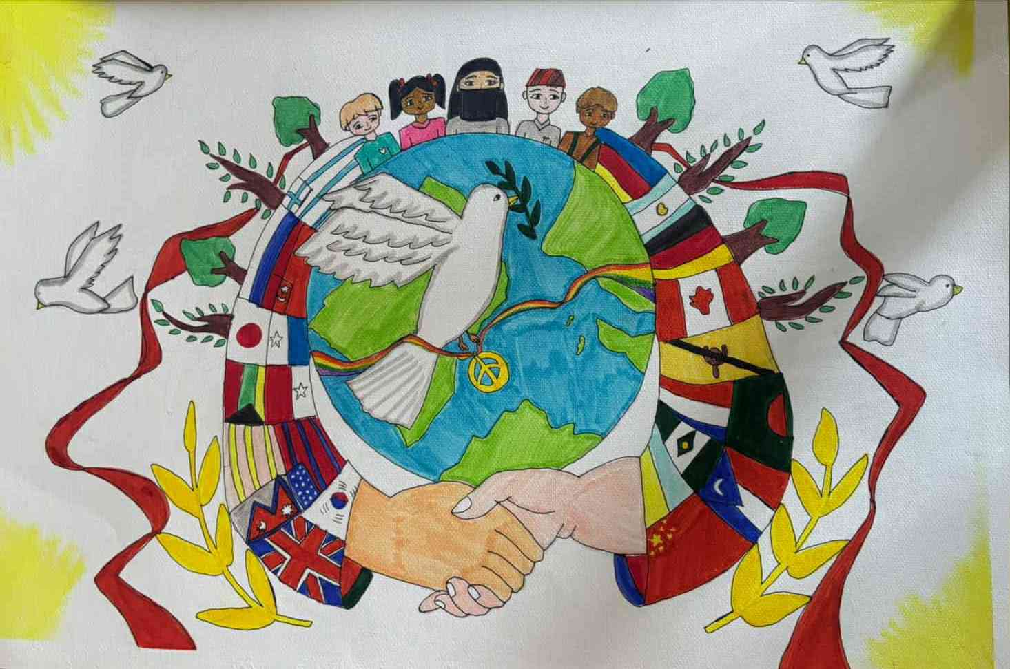 लायन्स क्लब स्काई टाउनद्वारा पिस पोष्टर प्रतियोगिता सम्पन्न