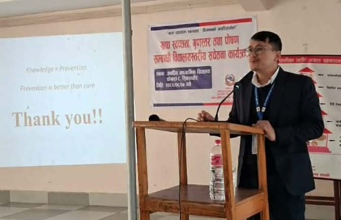 विद्यार्थीलाई खाद्य स्वच्छता र पोषणसम्बन्धी प्रशिक्षण, १ सय ७६ जना लाभान्वित