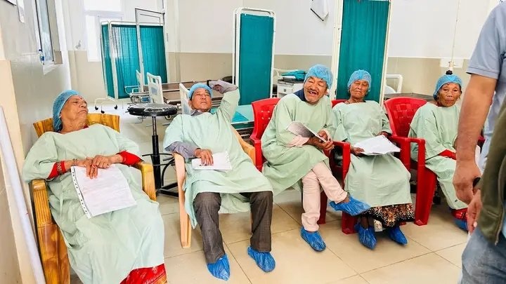 मोतिविन्दुका ८७ बिरामीको निःशुल्क शल्यक्रिया, मरिणमा दुई दिने आँखा शिविर सम्पन्न