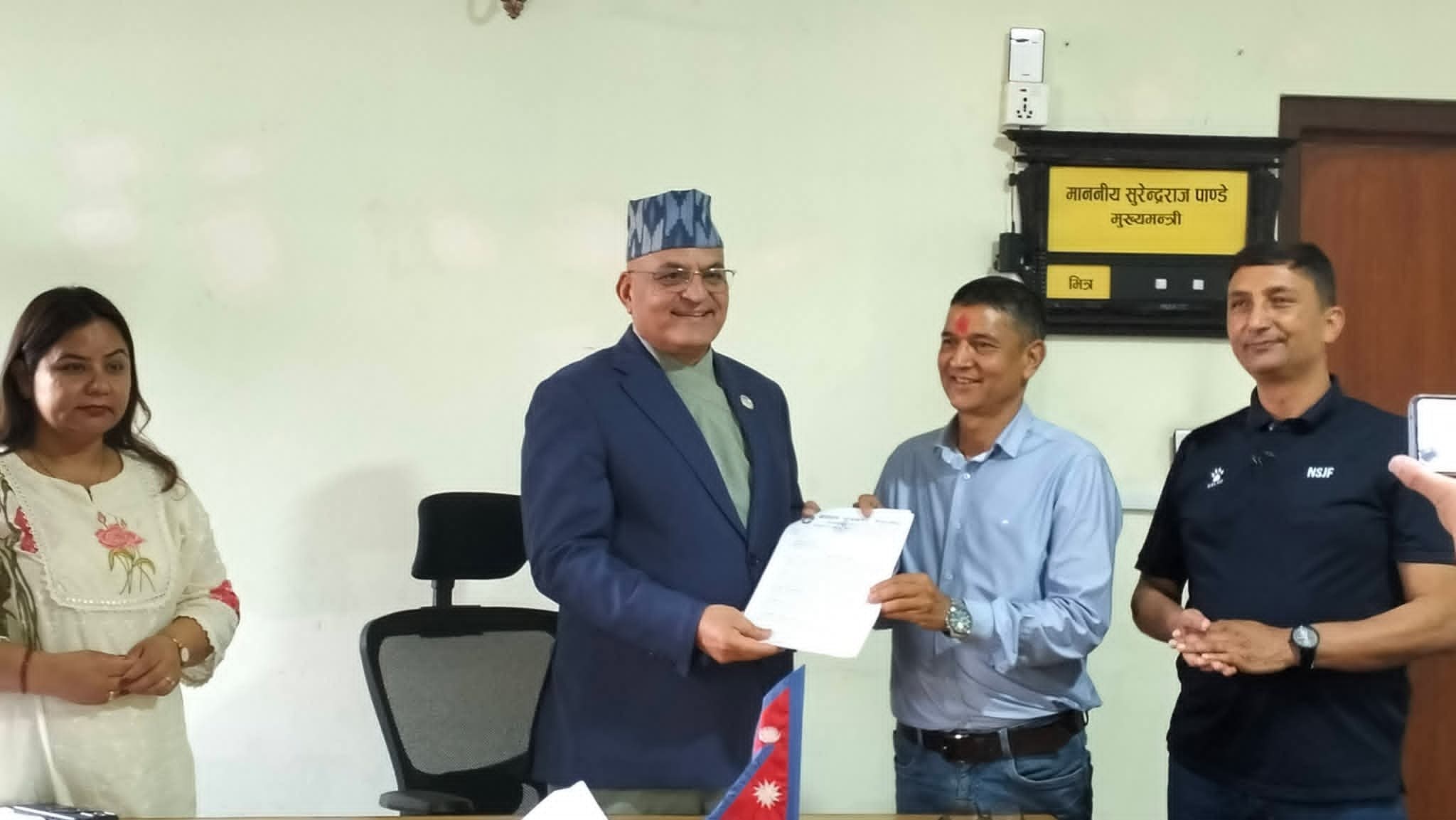 पत्रकार महासङ्घ गण्डकीद्वारा मुख्यमन्त्रीलाई ज्ञापनपत्र