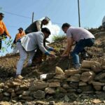 पोखरा-२८ स्थित त्रिलोकेश्वर मन्दिर परिसरमा वृक्षारोपण