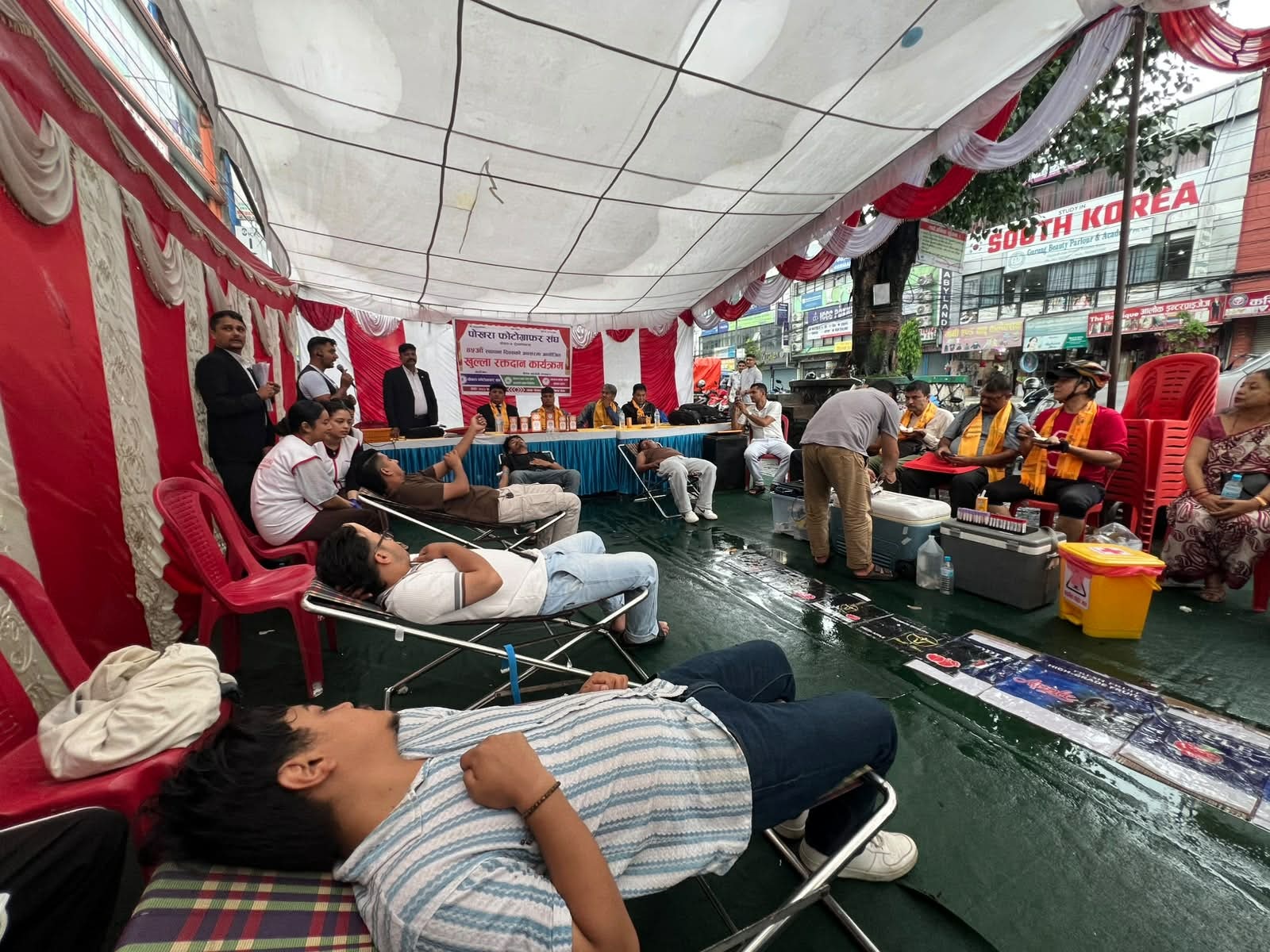 पोखरा फोटोग्राफर सङ्घको ४५औँ स्थापना दिवसमा ४६ युनिट रगत सङ्कलन