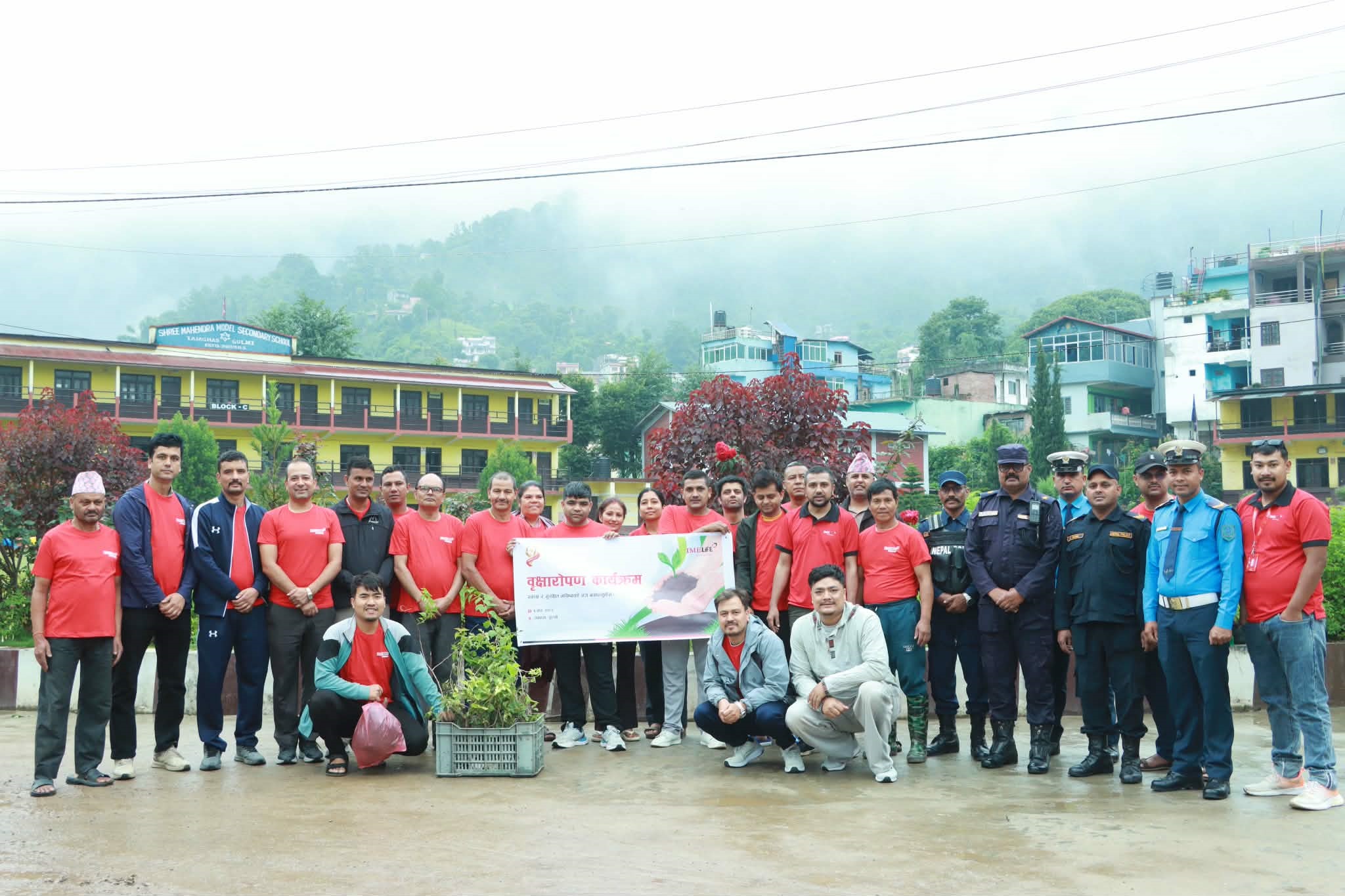 आईएमई लाइफद्वारा वार्षिकोत्सवको अवसरमा वृक्षारोपण