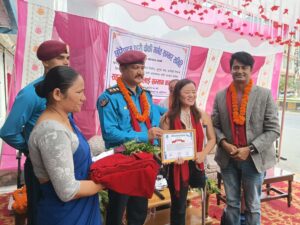 छोरेपाटन प्रहरी चौकी मर्मतमा सहयोग गर्नेलाई सम्मान, थुनुवा कक्ष उद्घाटन
