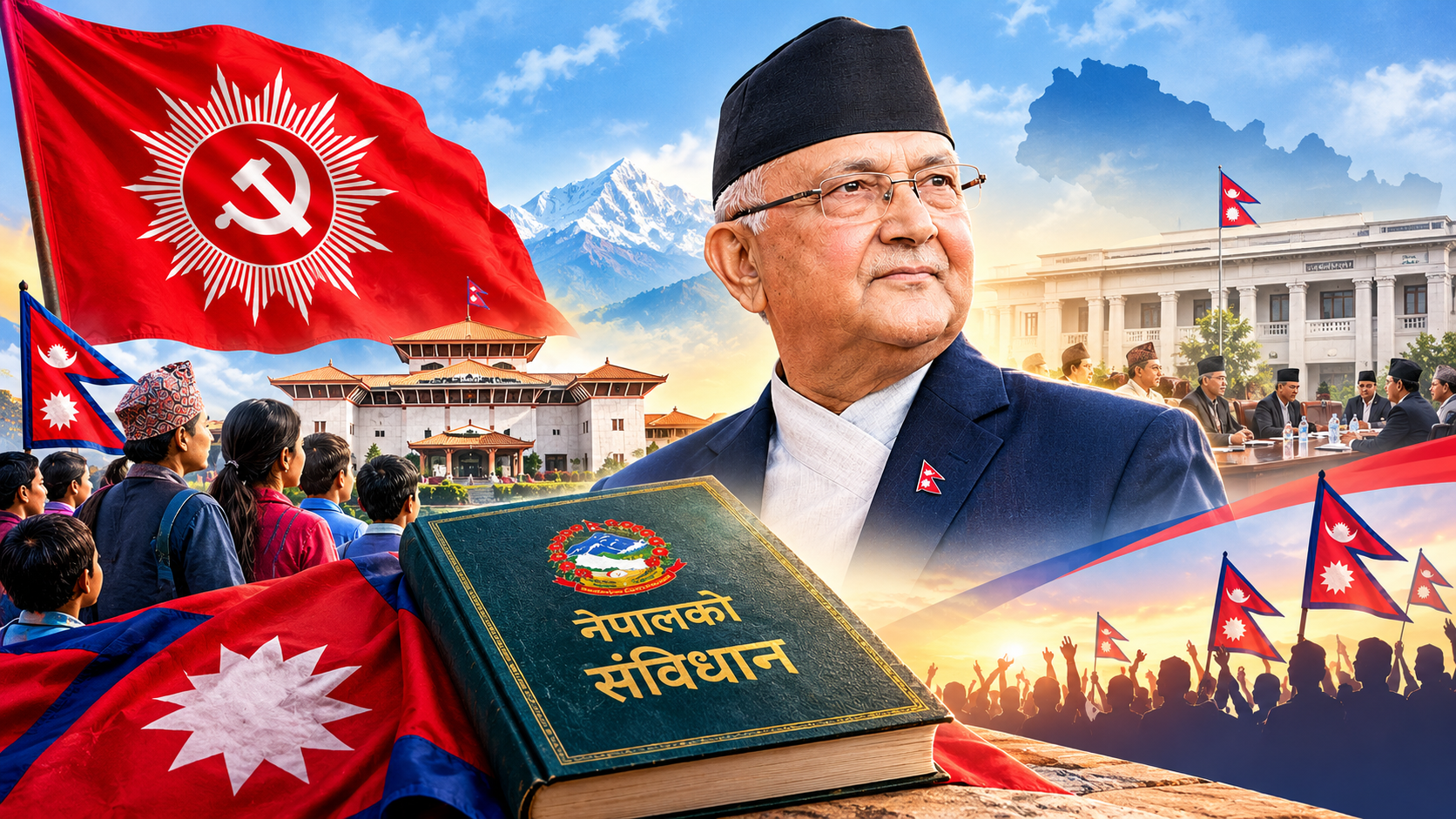 संविधानको पक्षमा एमालेको अहिलेको अडान र उ बेलाको ओली सरकार !