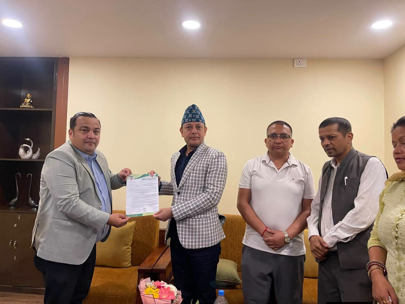पोखरा पर्यटन परिषद्‌द्वारा १० बुँदे माग, सभामुखलाई ज्ञापनपत्र !