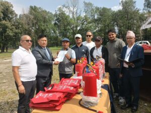 पोखरामा आगलागी नियन्त्रण तथा उद्धारसम्बन्धी संयुक्त नमुना अभ्यास
